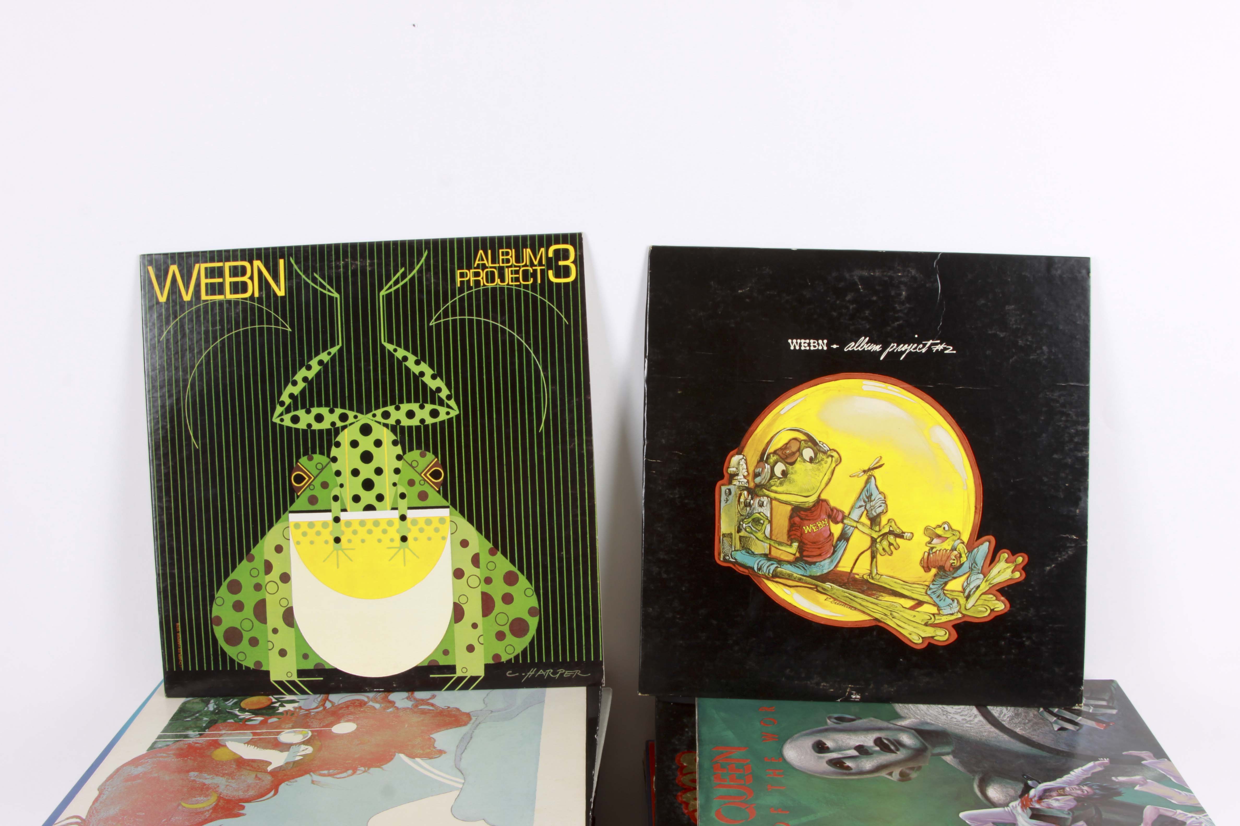 Charley Harper Cover WEBN Comp, Paul McCartney, AC/DC, Other LPs