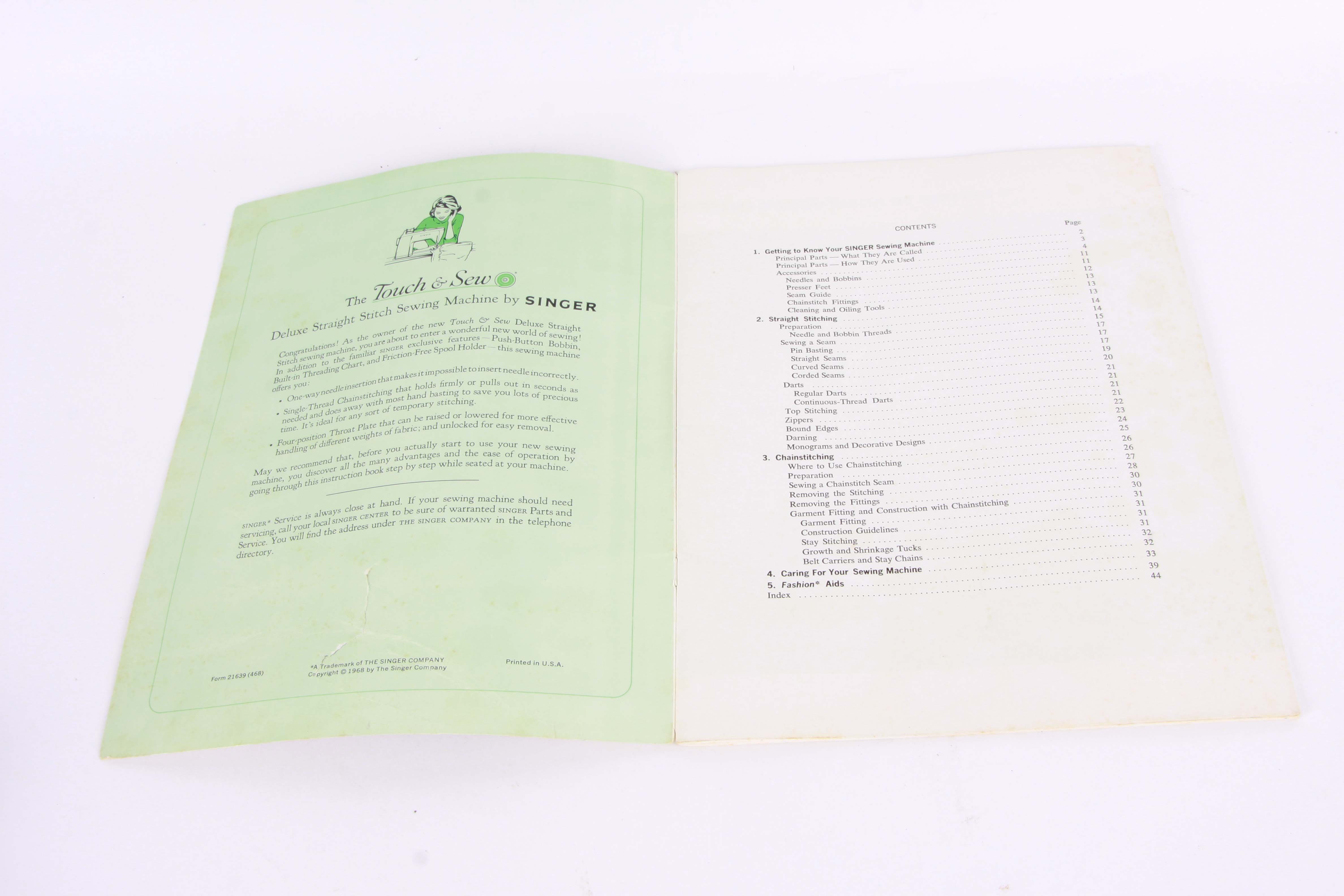 Singer "Touch and Sew" Sewing Machine