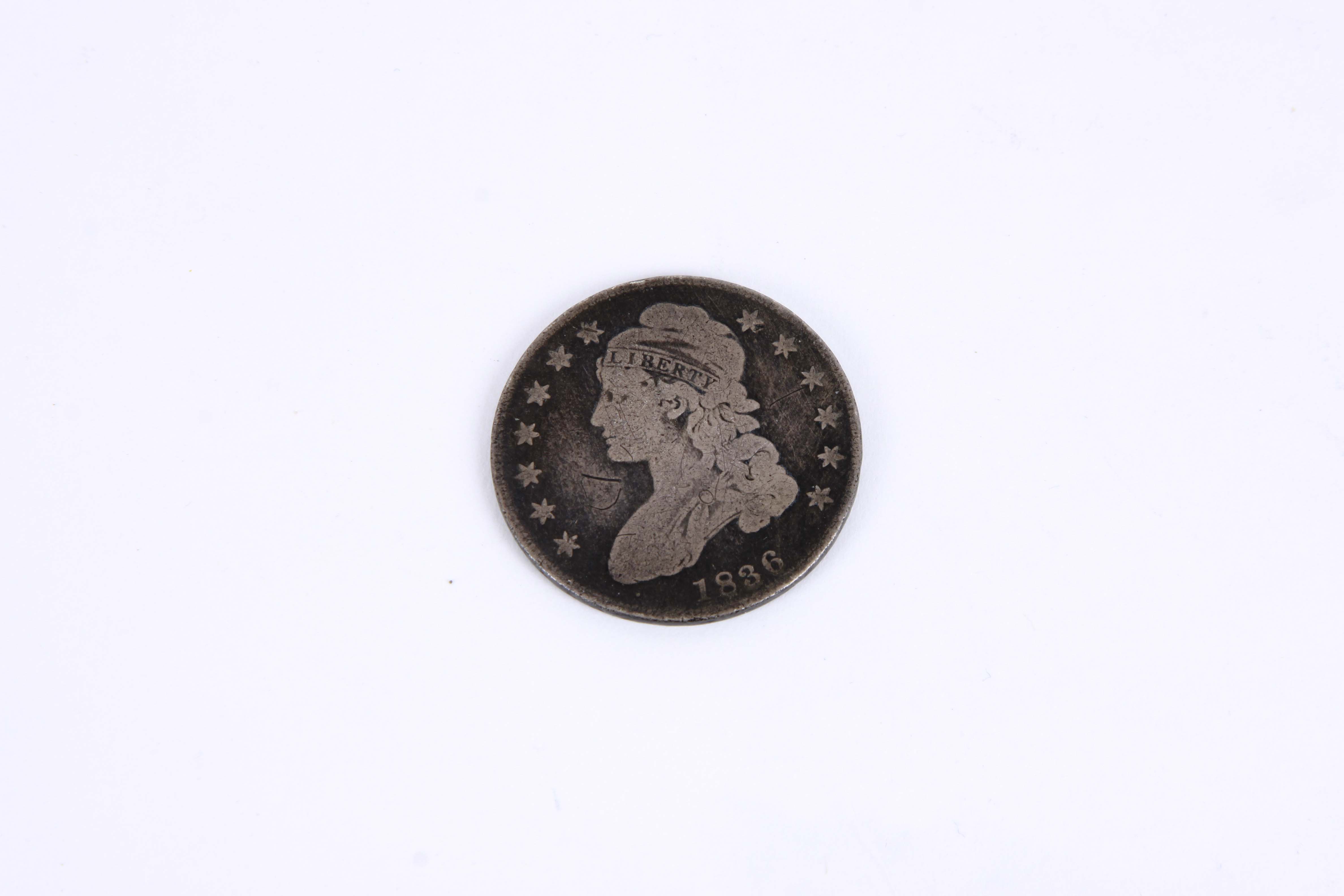 1836 Capped Bust Silver Half Dollar