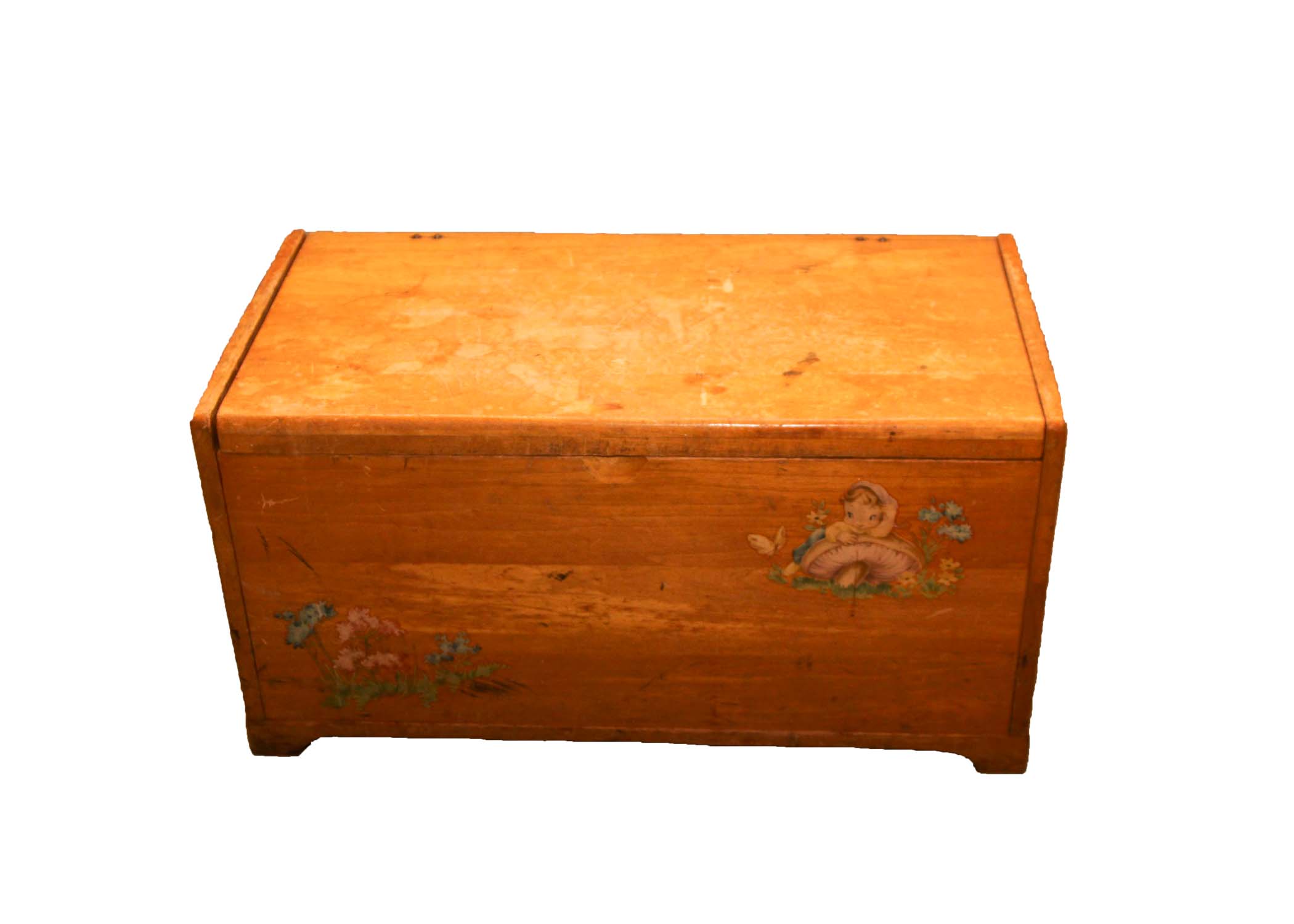 Vintage Wooden Toy Chest