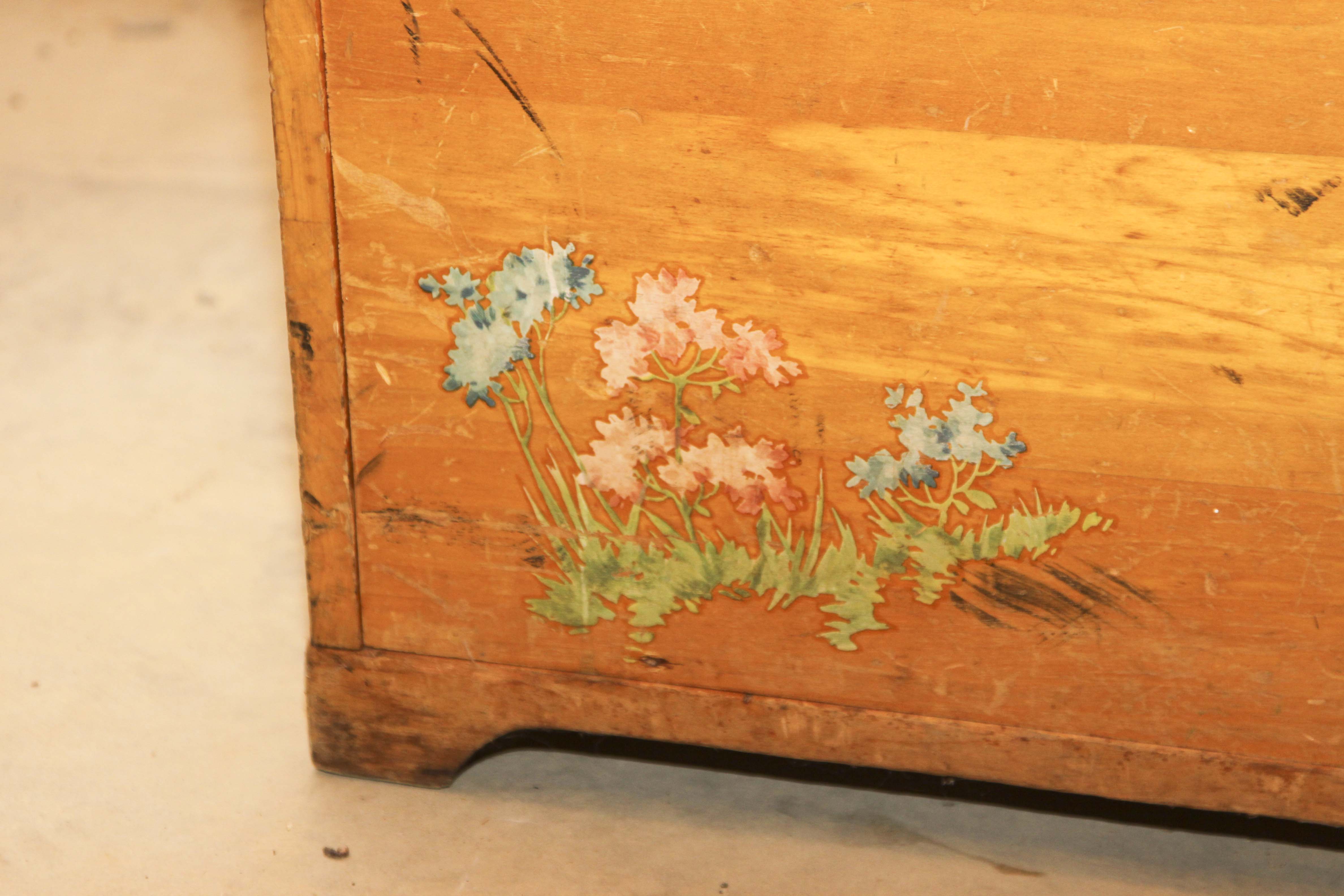 Vintage Wooden Toy Chest
