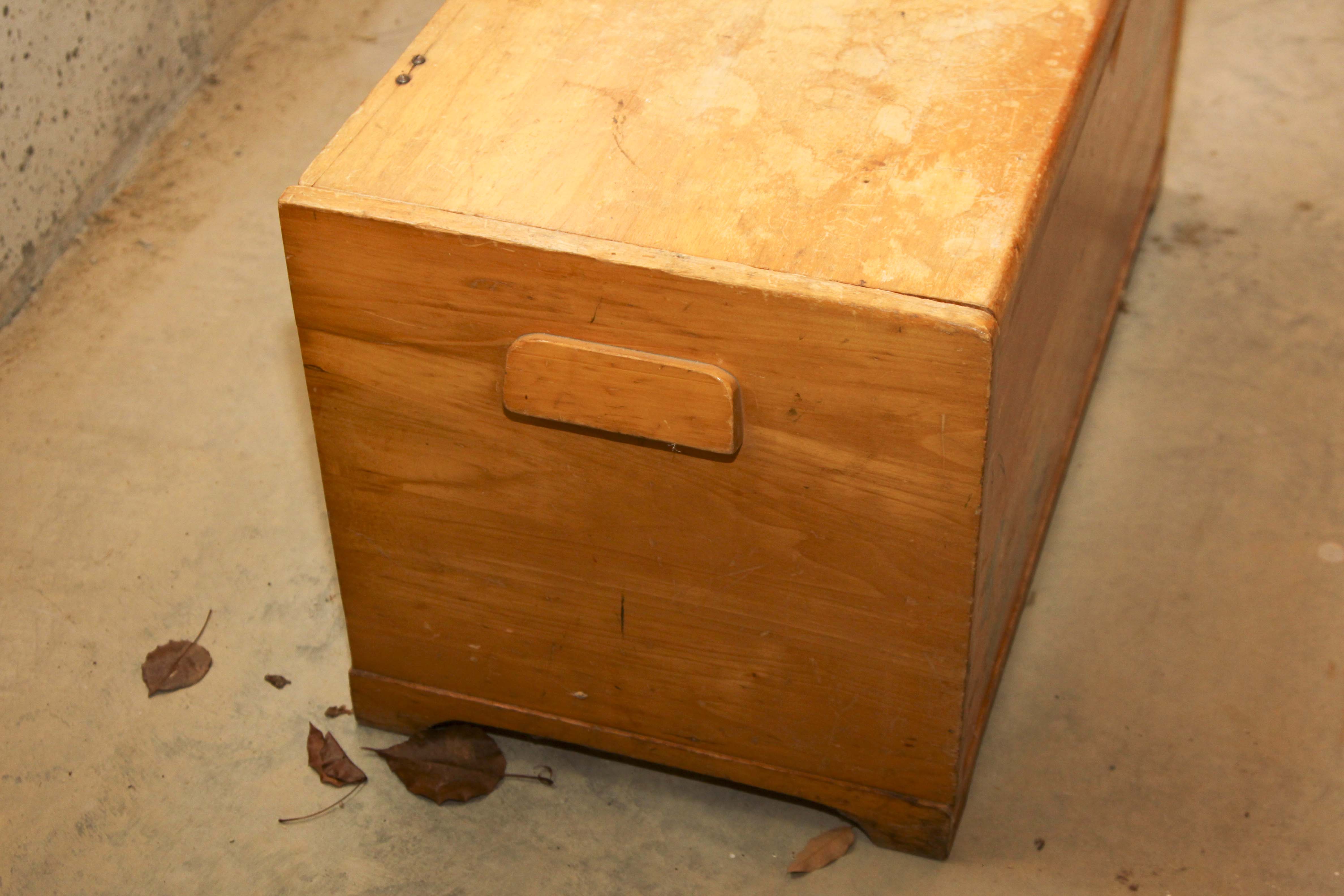 Vintage Wooden Toy Chest