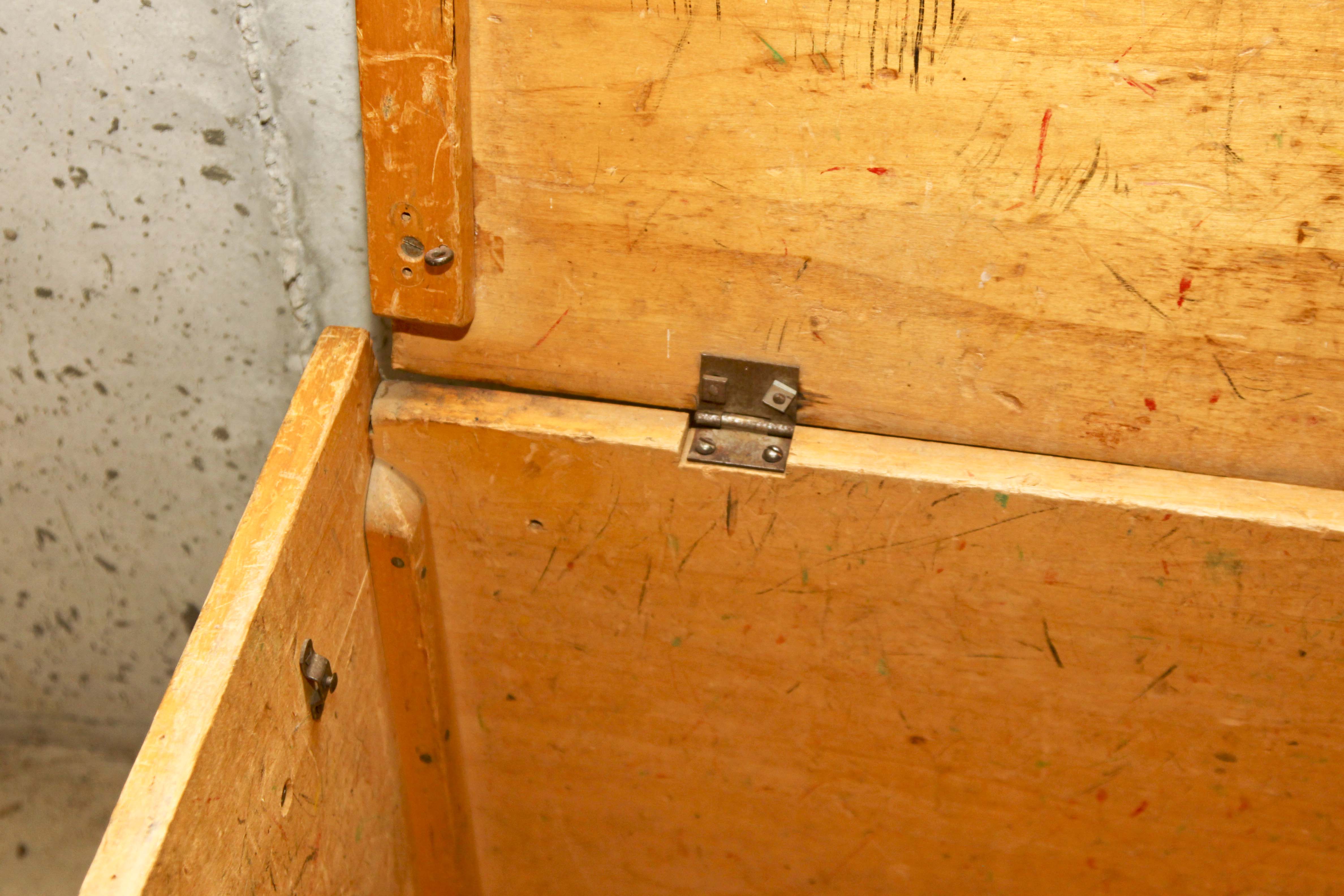 Vintage Wooden Toy Chest