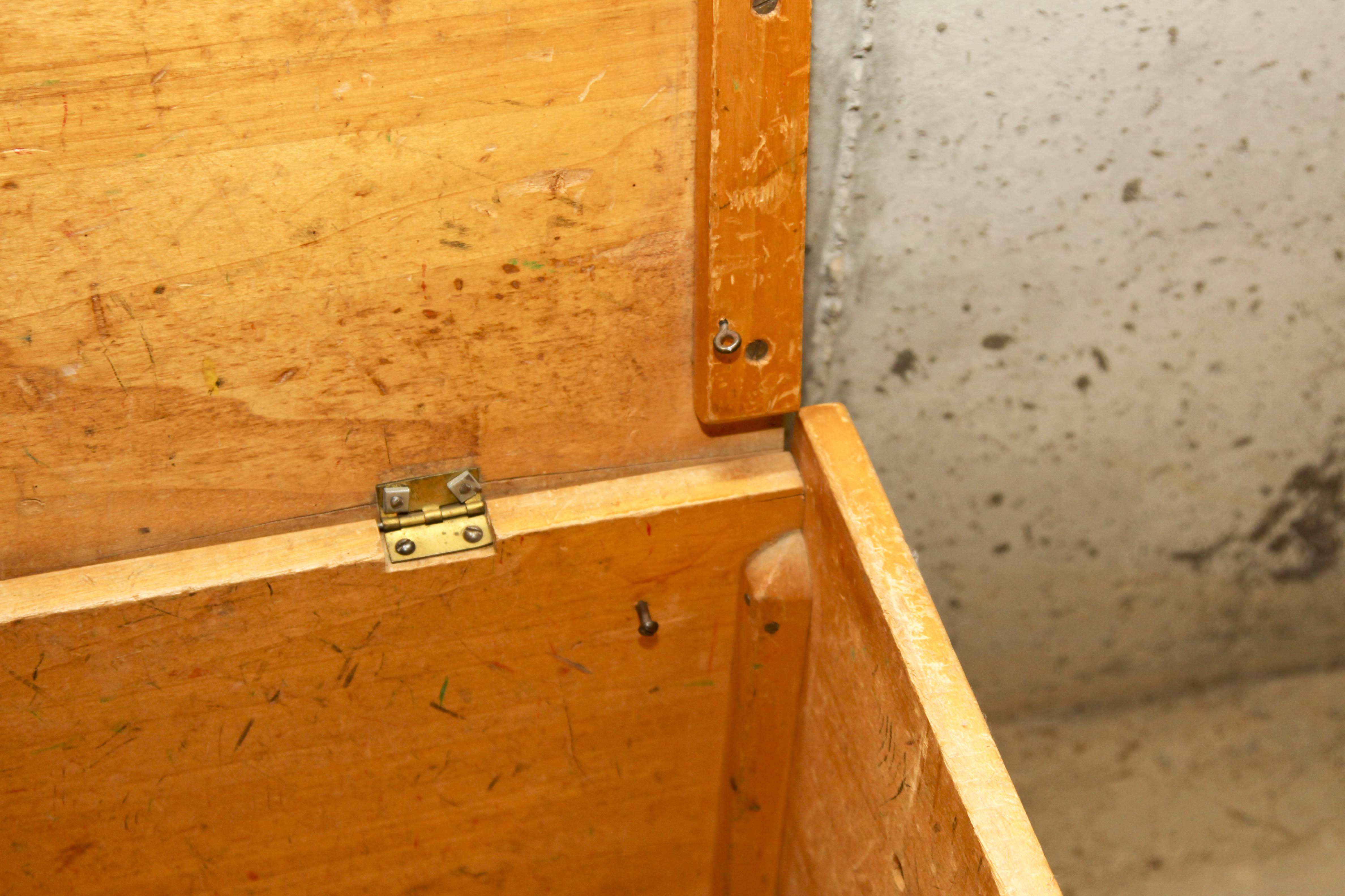 Vintage Wooden Toy Chest