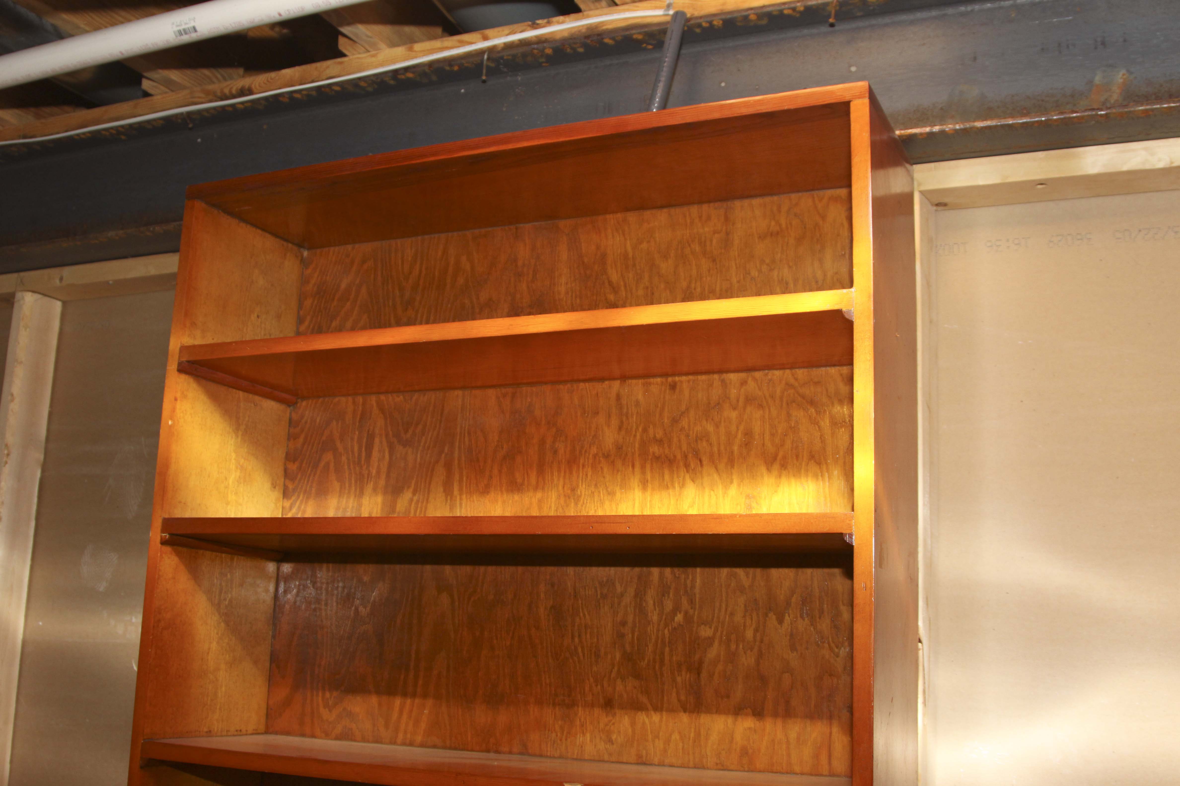 Wooden Shelving Unit With Frankenmuth Beer Sign