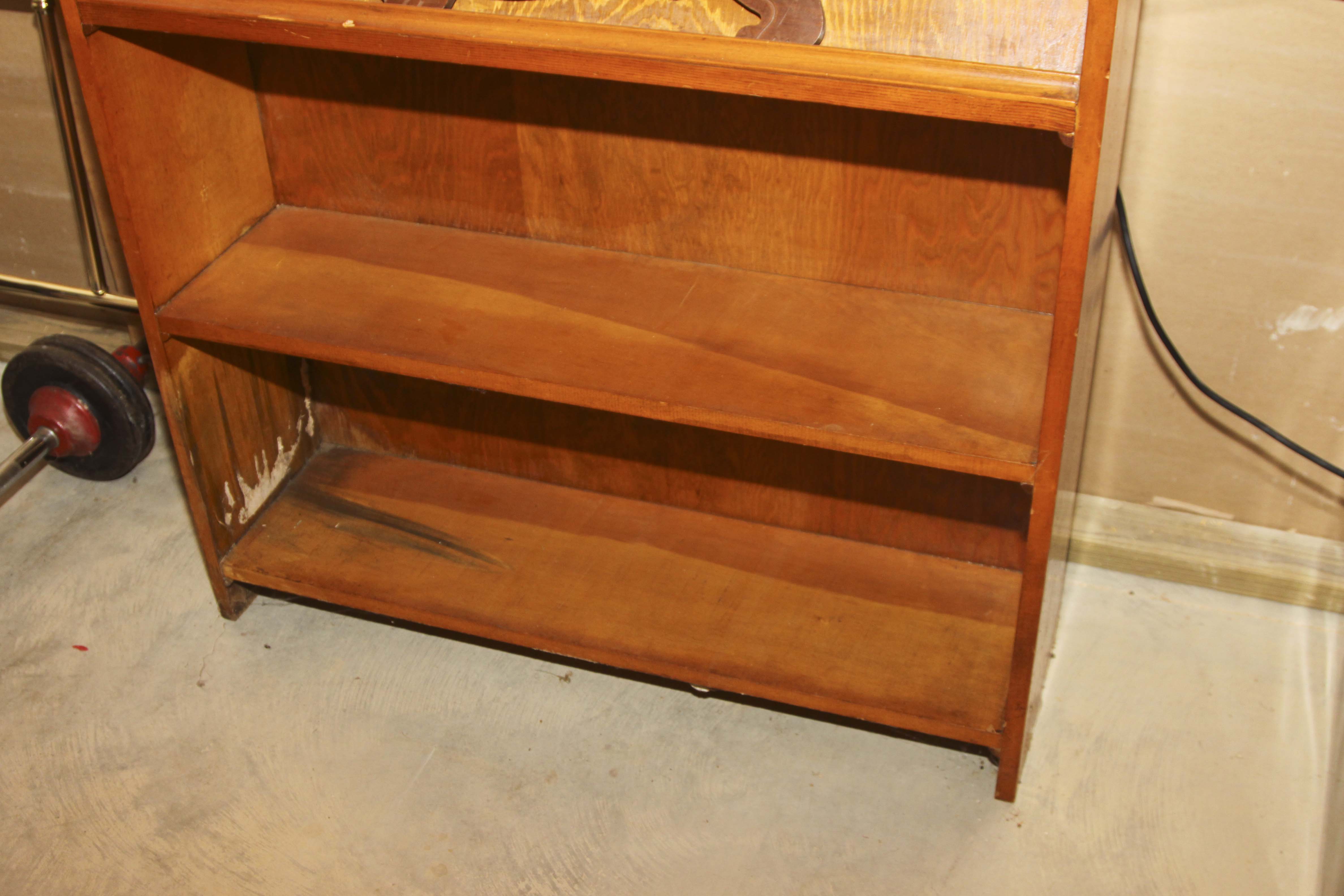 Wooden Shelving Unit With Frankenmuth Beer Sign