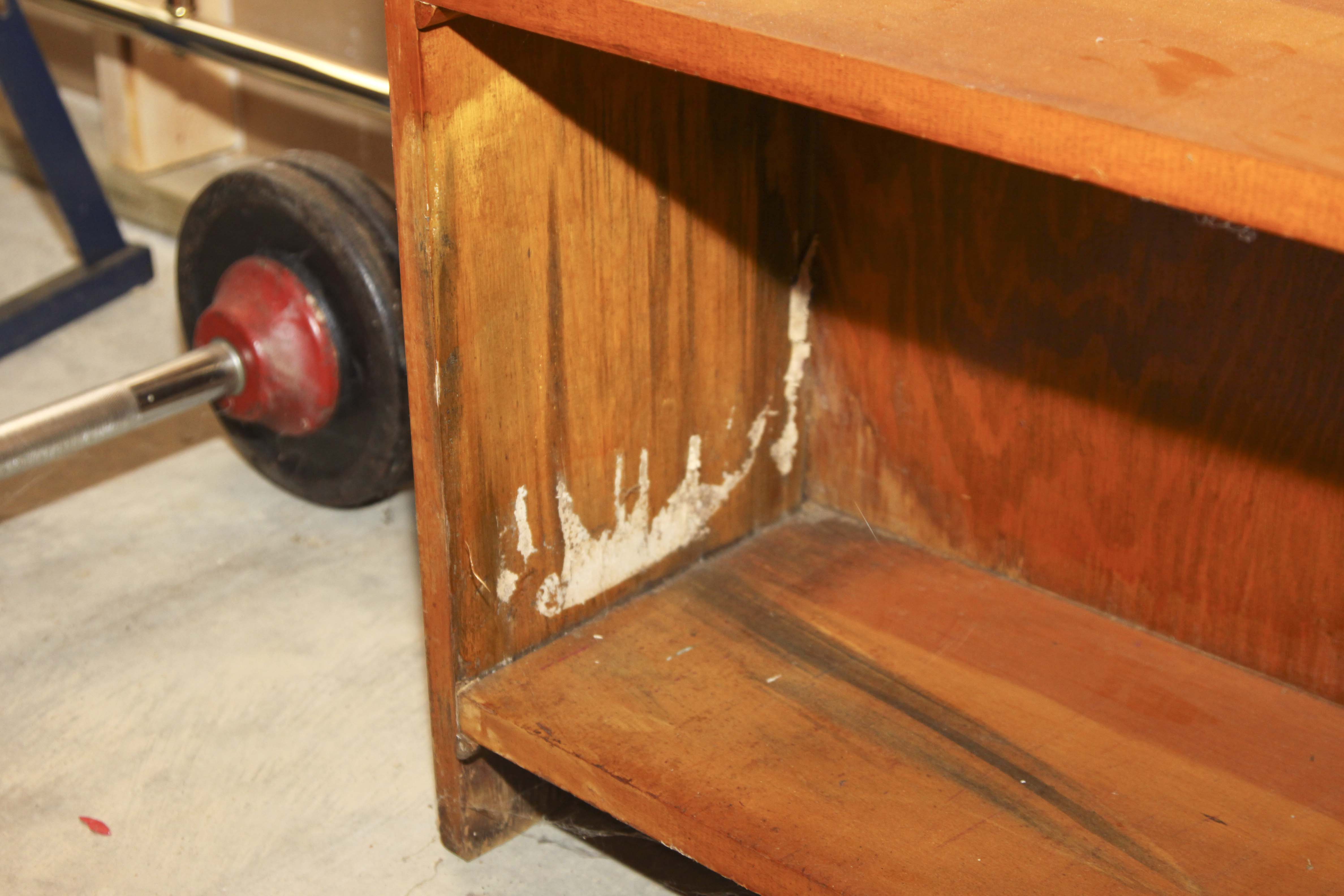Wooden Shelving Unit With Frankenmuth Beer Sign