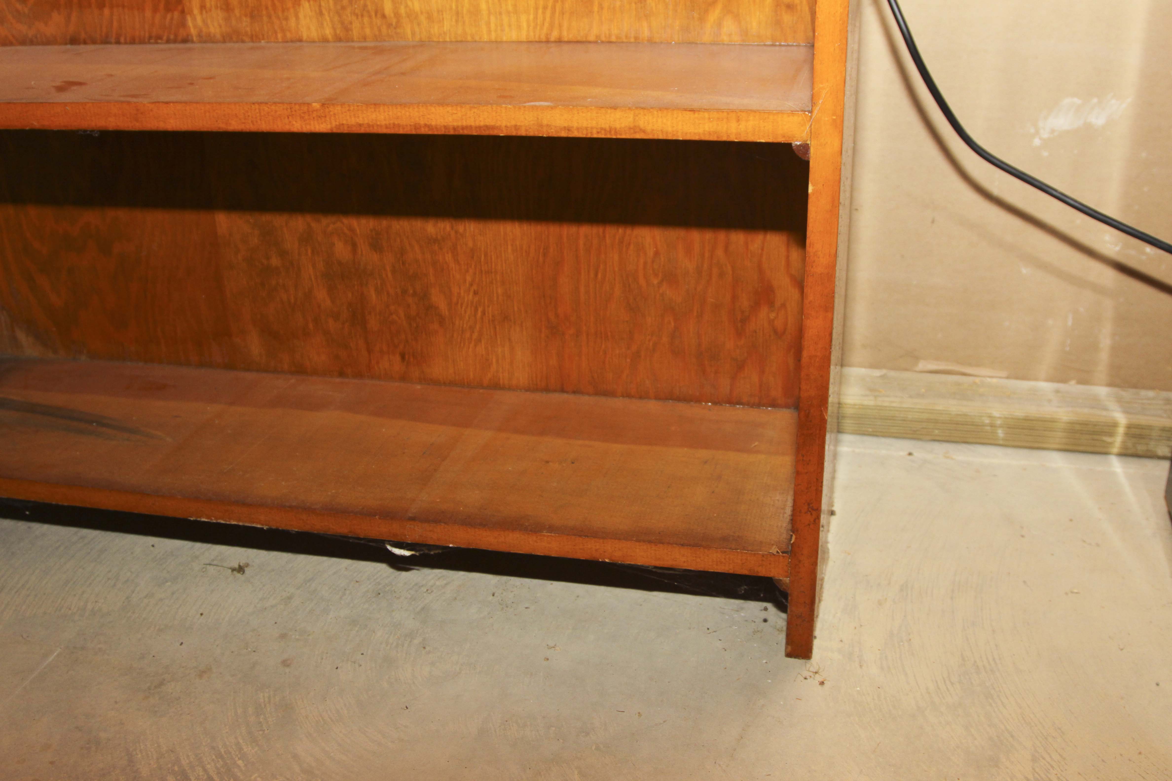Wooden Shelving Unit With Frankenmuth Beer Sign