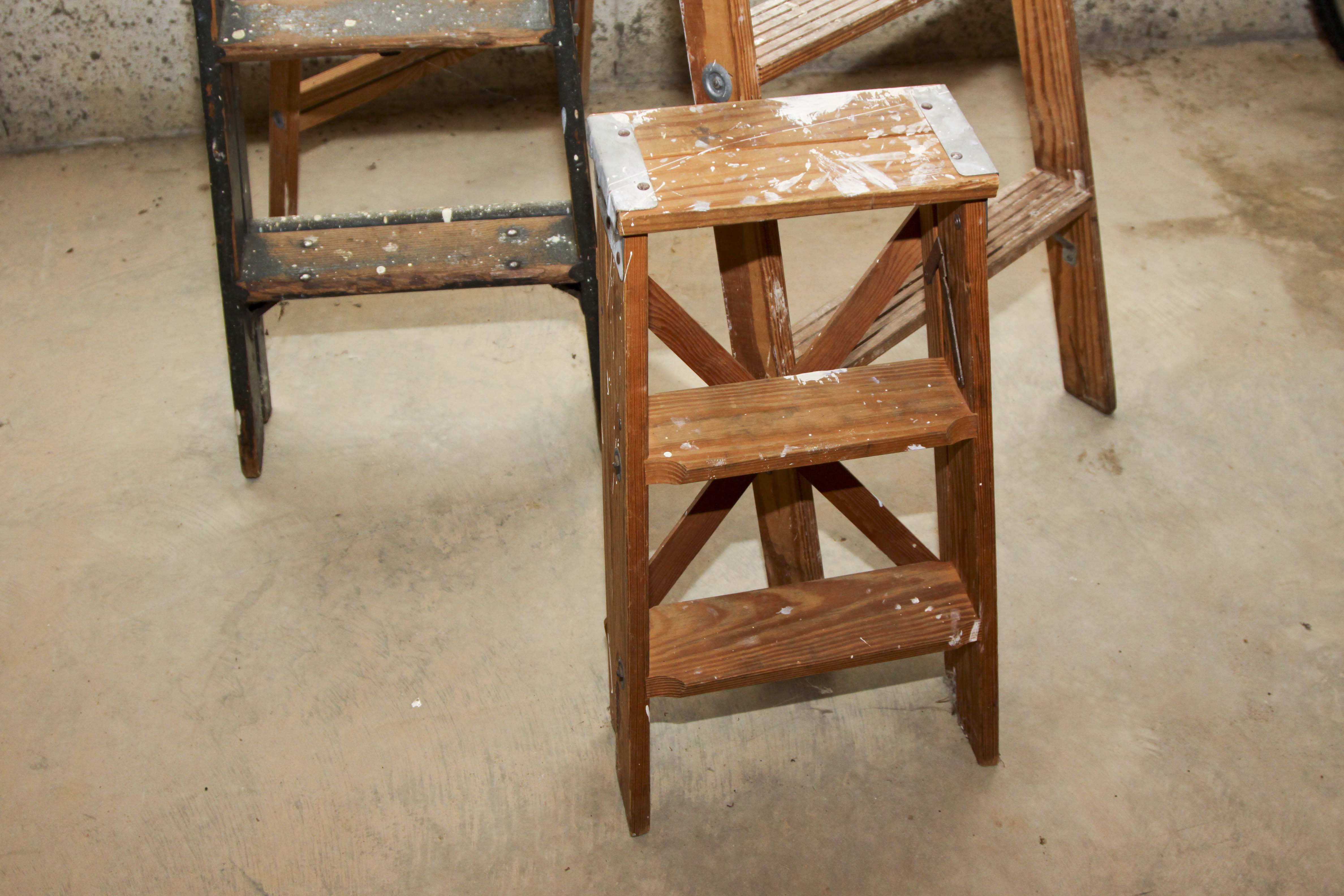 Group of Wooden Ladders