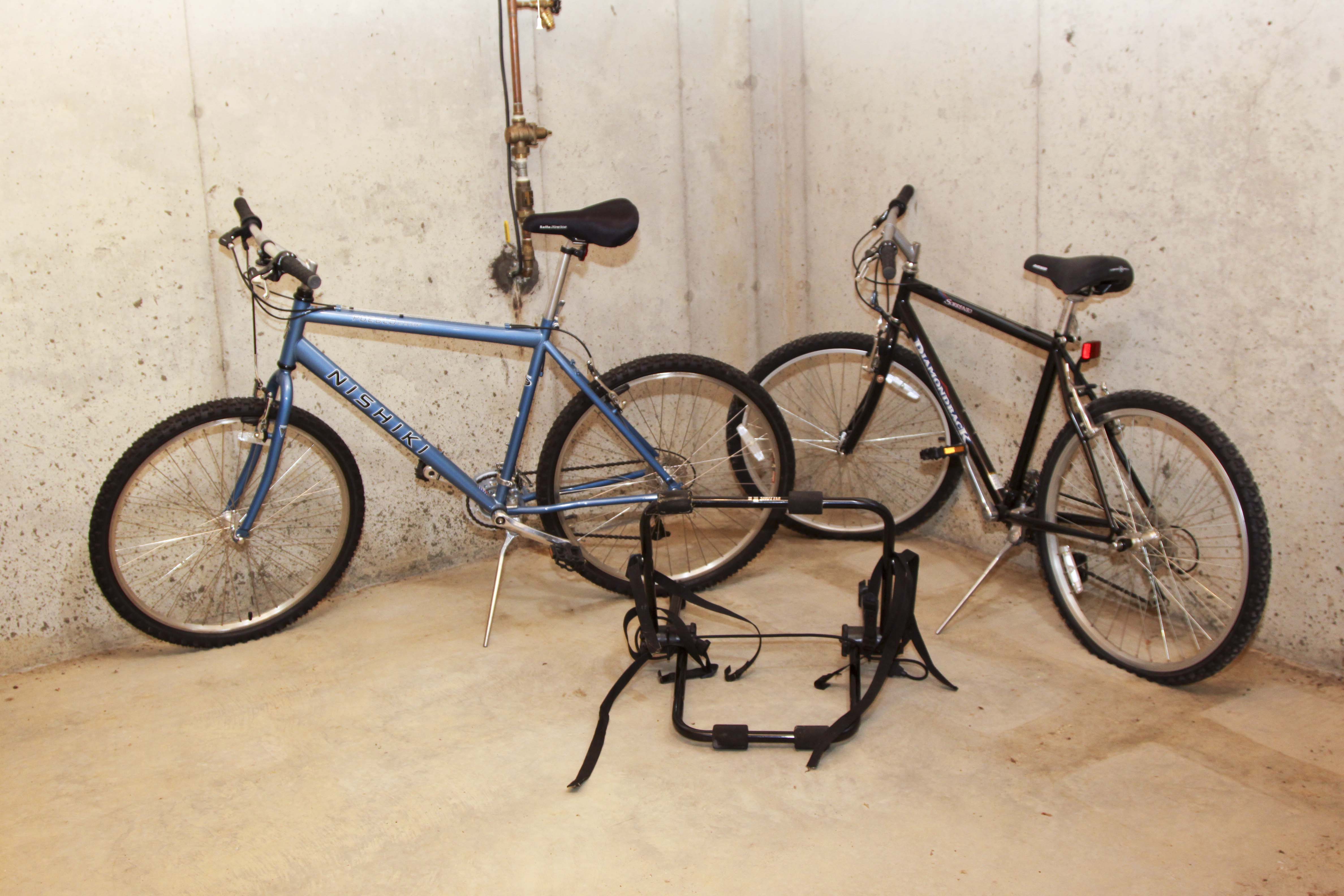 Men's Bicycles and Bike Rack