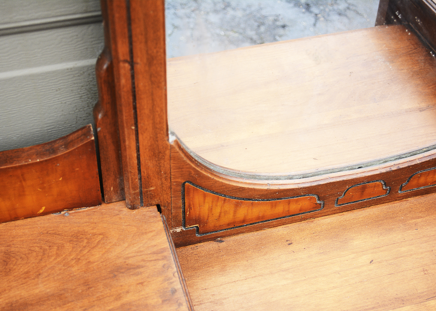 Art Deco Vanity and Stool by Ideal Furniture Co.