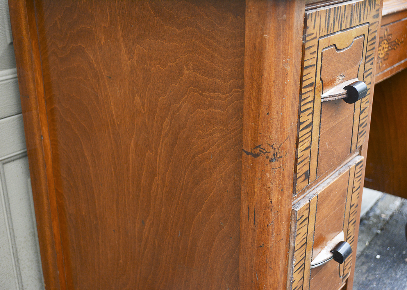 Art Deco Vanity and Stool by Ideal Furniture Co.