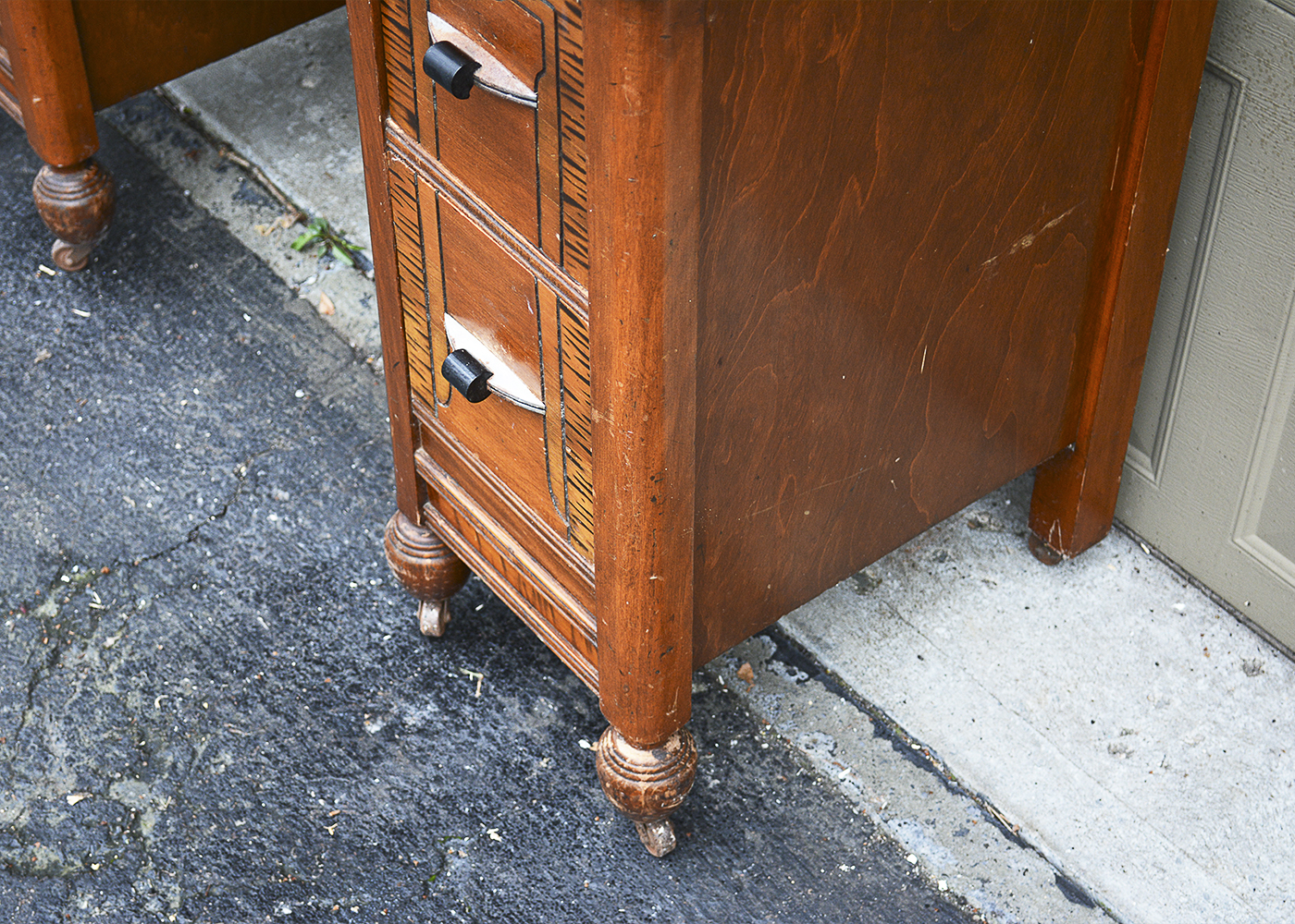 Art Deco Vanity and Stool by Ideal Furniture Co.