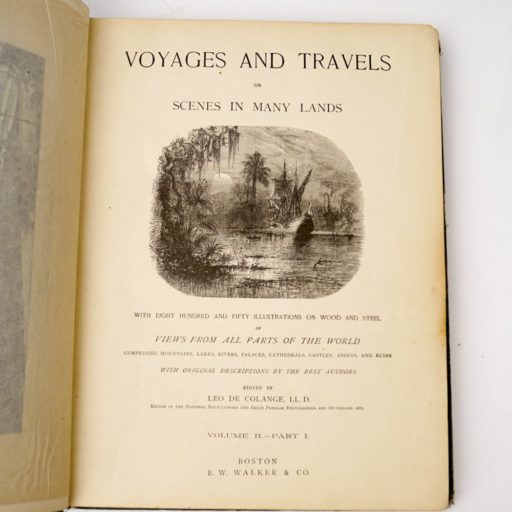 Antique Travel Book Collection