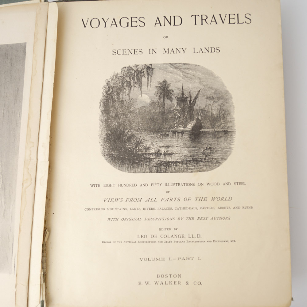 Antique Travel Book Collection