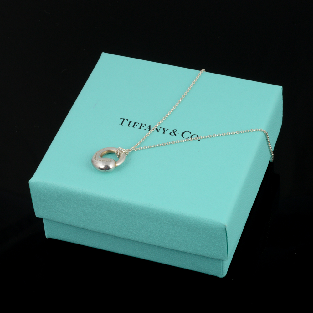 Elsa Peretti for Tiffany & Co. Sterling Silver "Eternal Circle" Pendant Necklace