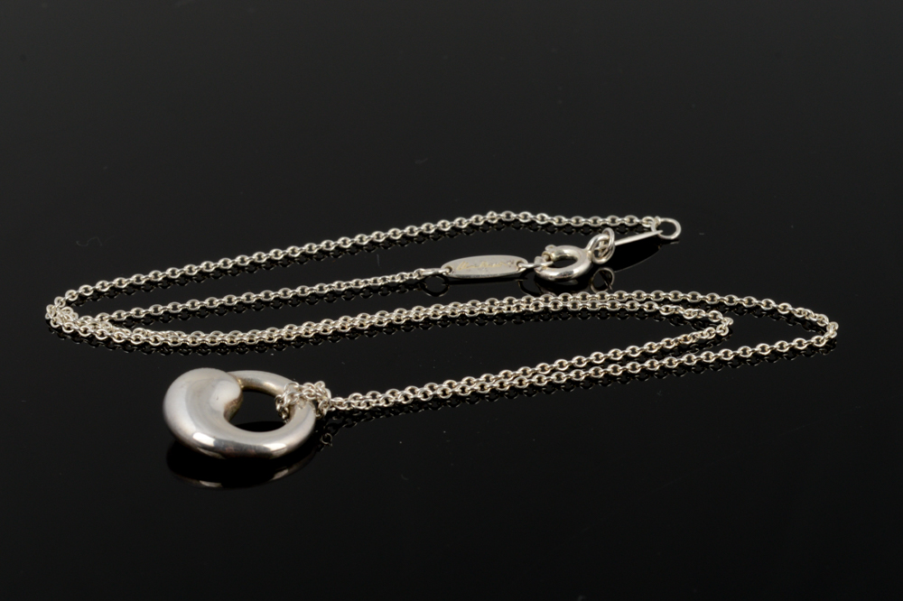 Elsa Peretti for Tiffany & Co. Sterling Silver "Eternal Circle" Pendant Necklace