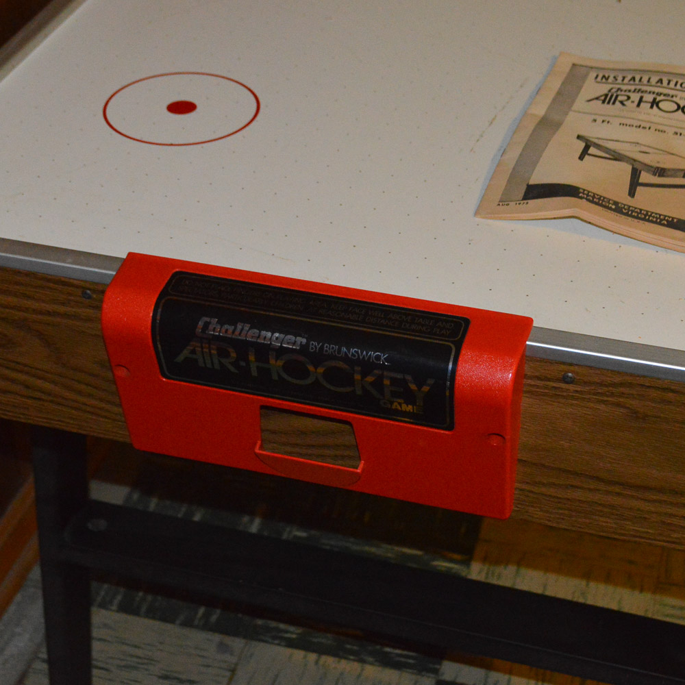 1970s Brunswick Challenger Air Hockey Table