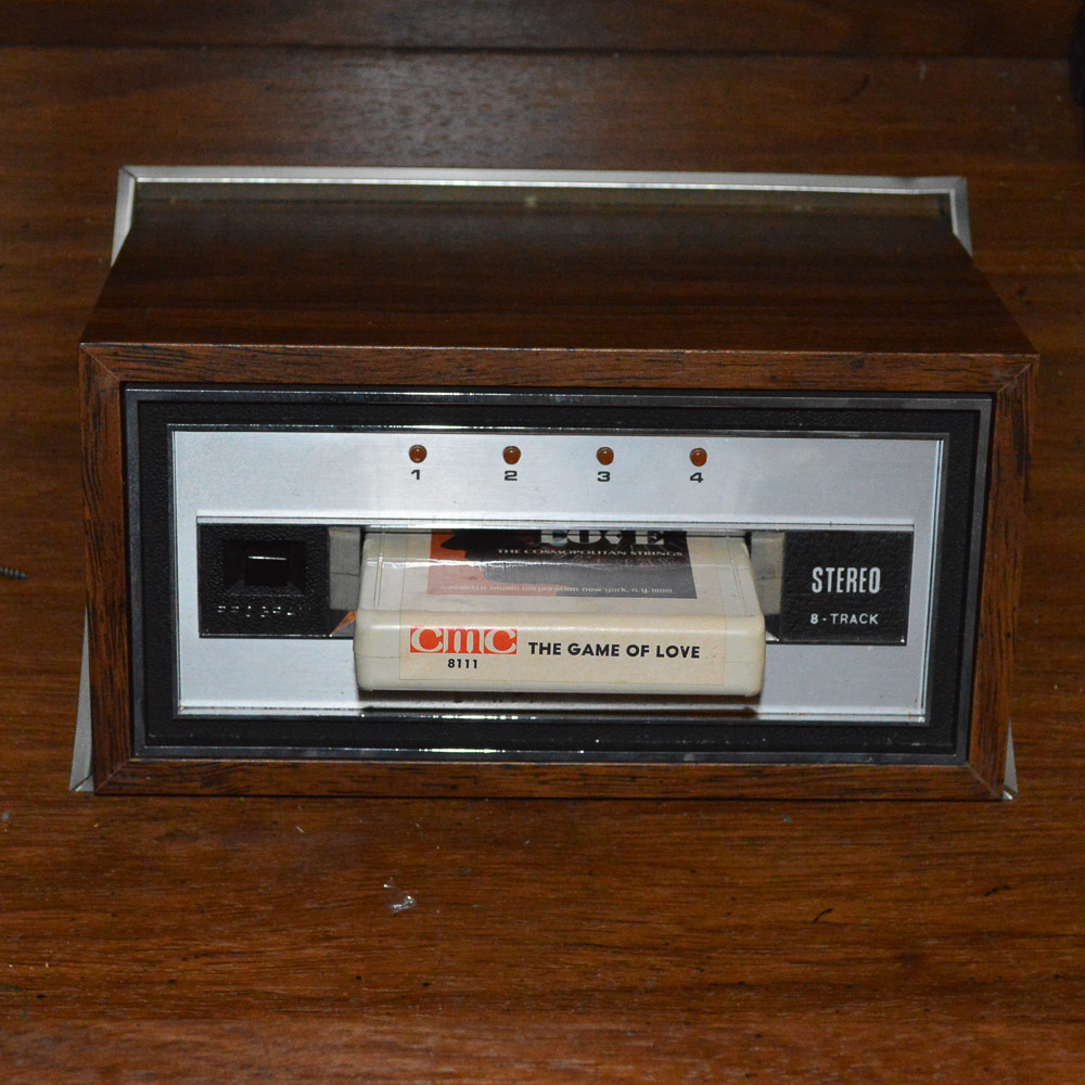 Vintage Capehart Stereo Console, Rock Records and 8-Track Tapes