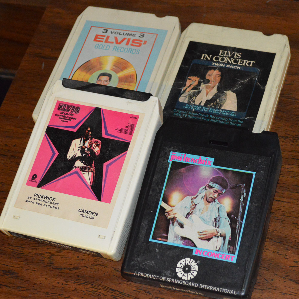 Vintage Capehart Stereo Console, Rock Records and 8-Track Tapes