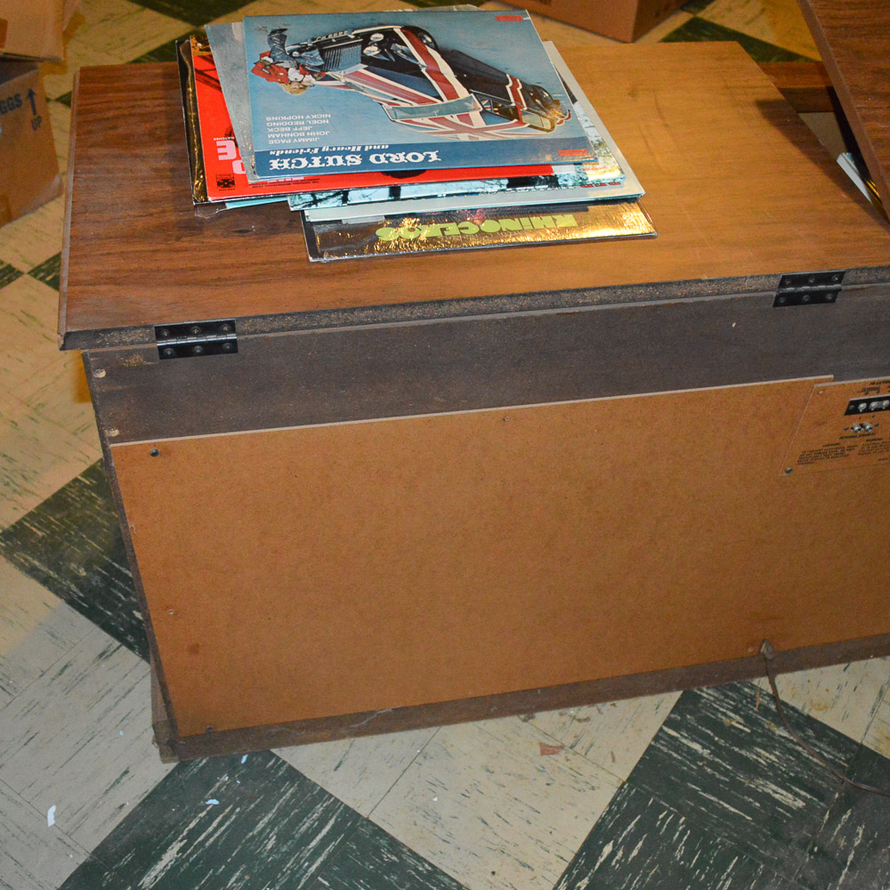 Vintage Capehart Stereo Console, Rock Records and 8-Track Tapes