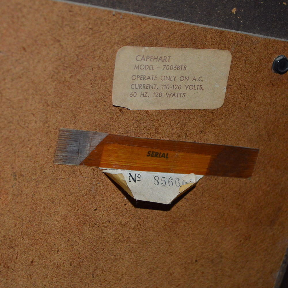 Vintage Capehart Stereo Console, Rock Records and 8-Track Tapes