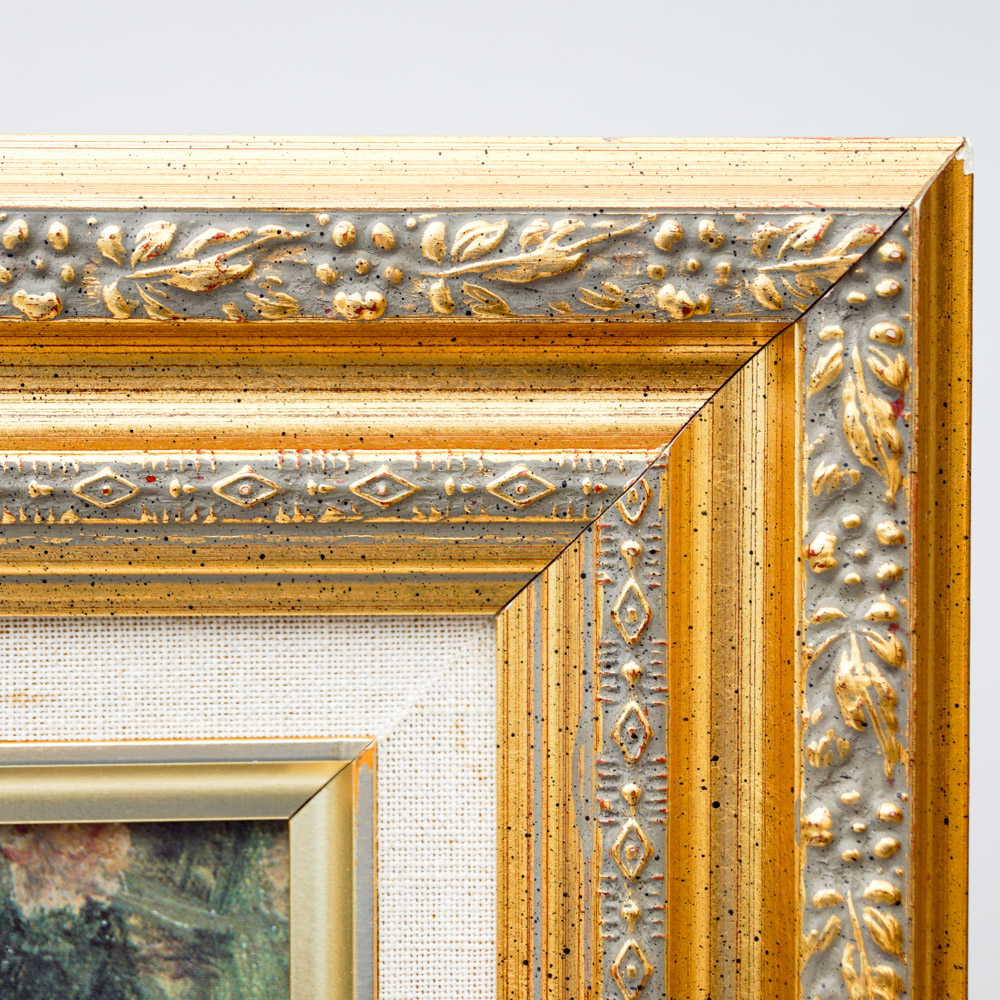 After Childe Hassam Print "Gathering Flowers in a French Garden"