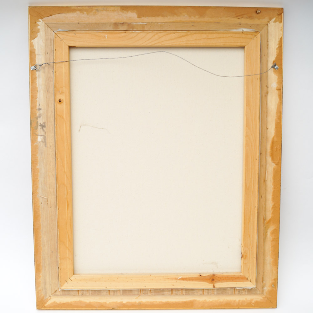 After Childe Hassam Print "Gathering Flowers in a French Garden"