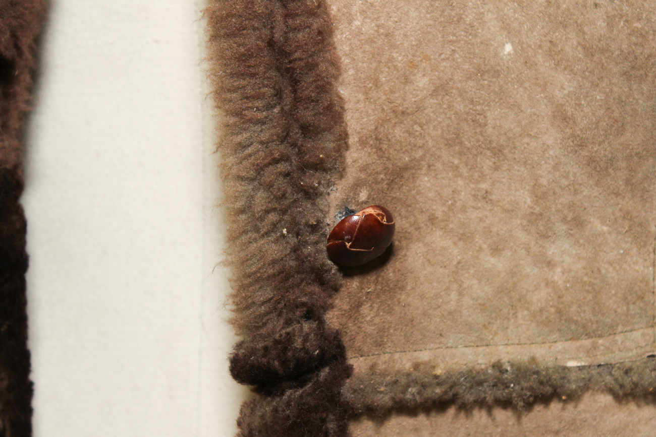 Vintage "The Leather Shop" Shearling And Wool Jacket