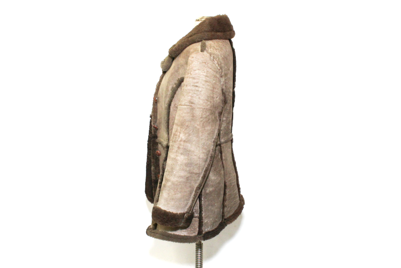 Vintage "The Leather Shop" Shearling And Wool Jacket