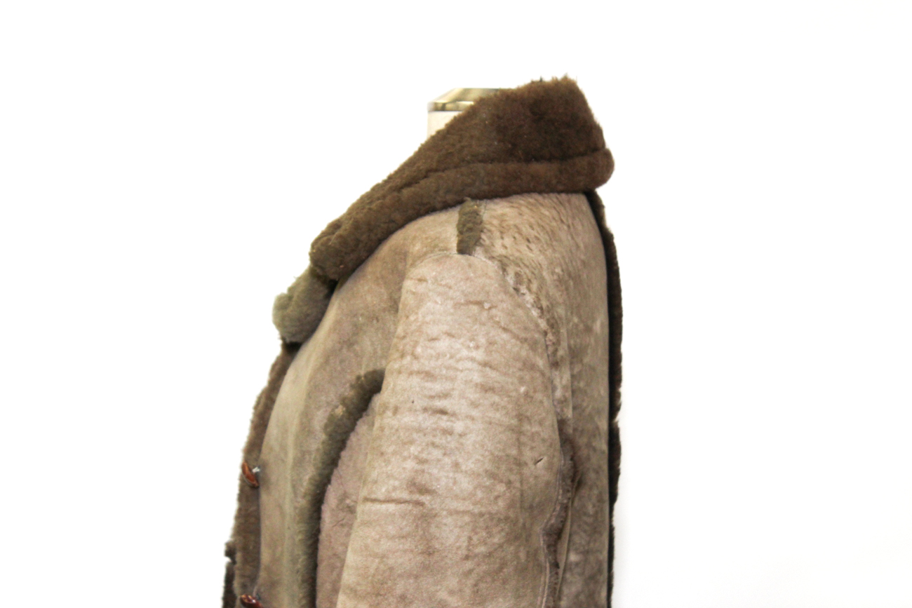 Vintage "The Leather Shop" Shearling And Wool Jacket