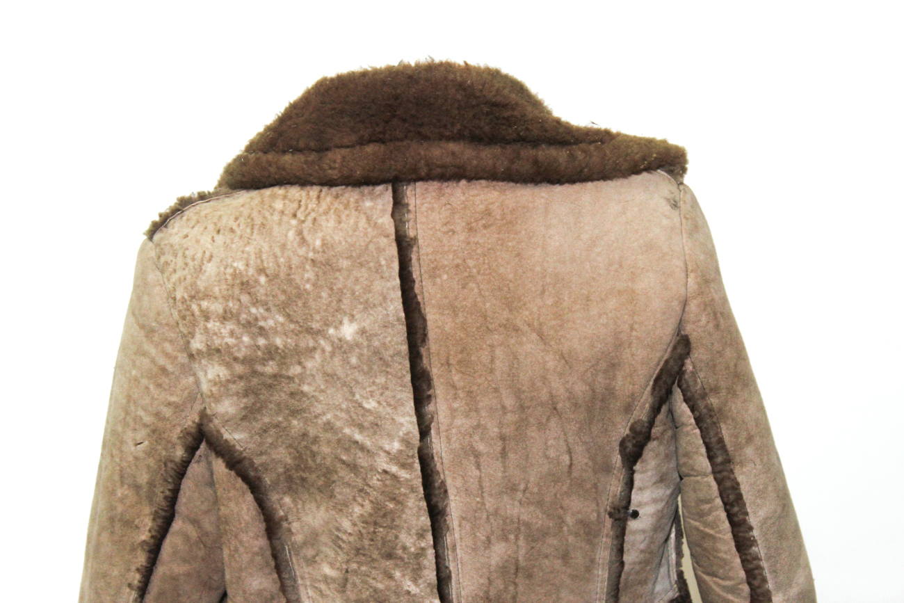 Vintage "The Leather Shop" Shearling And Wool Jacket