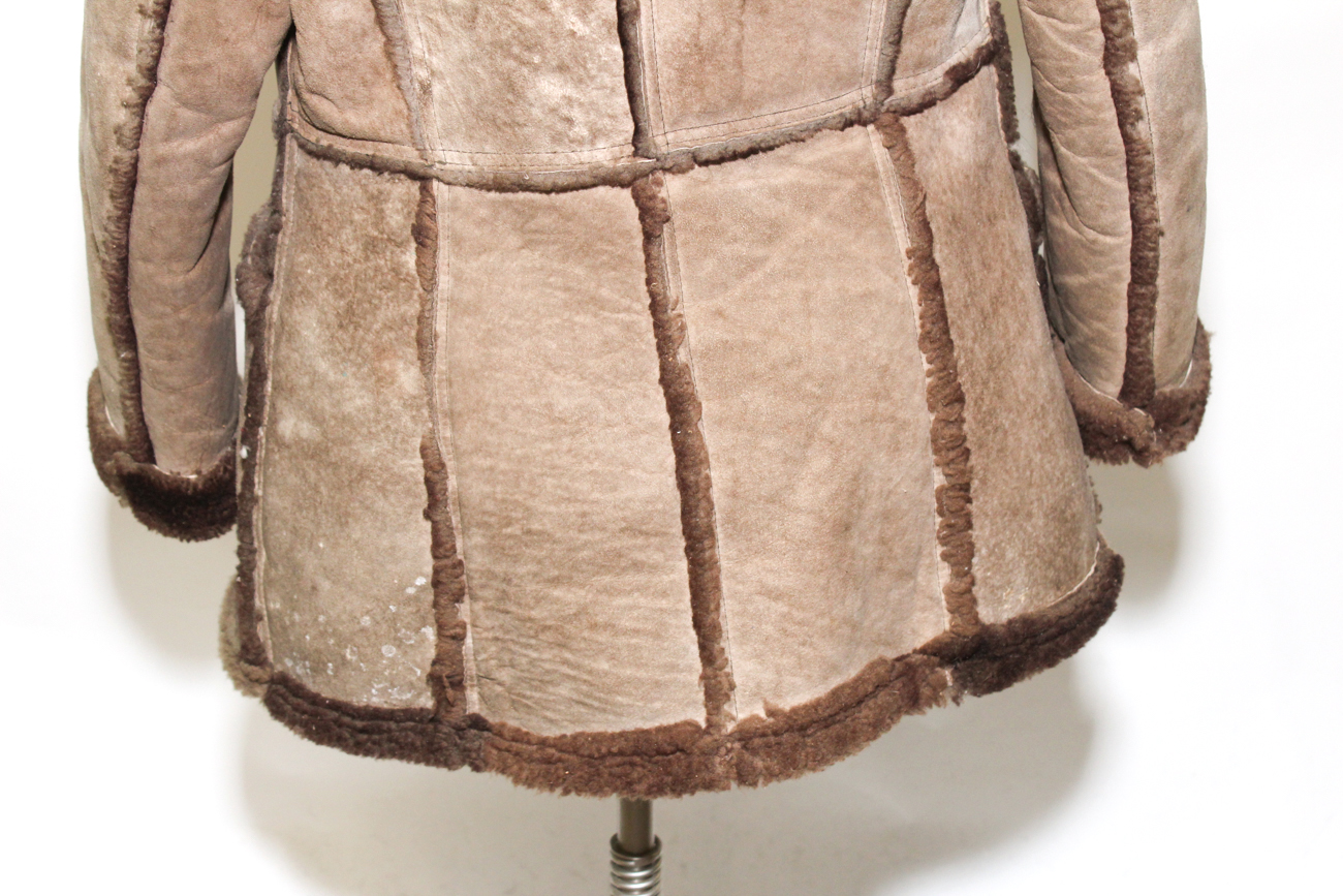 Vintage "The Leather Shop" Shearling And Wool Jacket