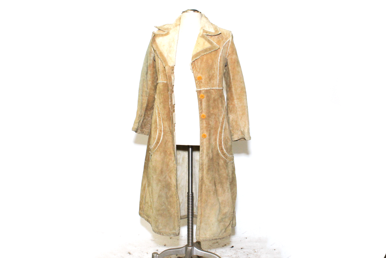 Vintage P.B.D. International Floor Length Leather Jacket