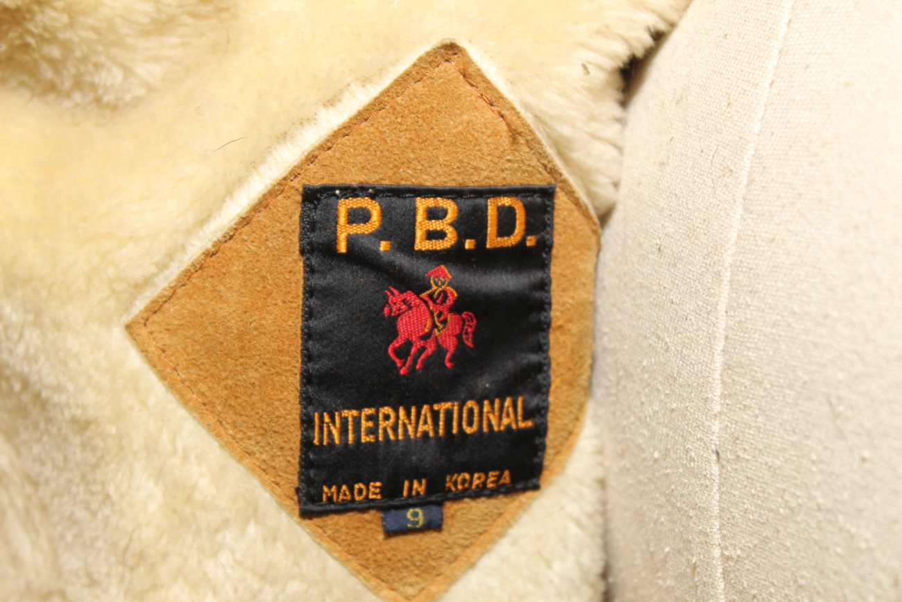 Vintage P.B.D. International Floor Length Leather Jacket