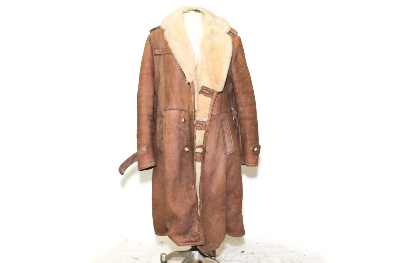Vintage "Shearling Texas Tanning" Leather And Wool Jacket