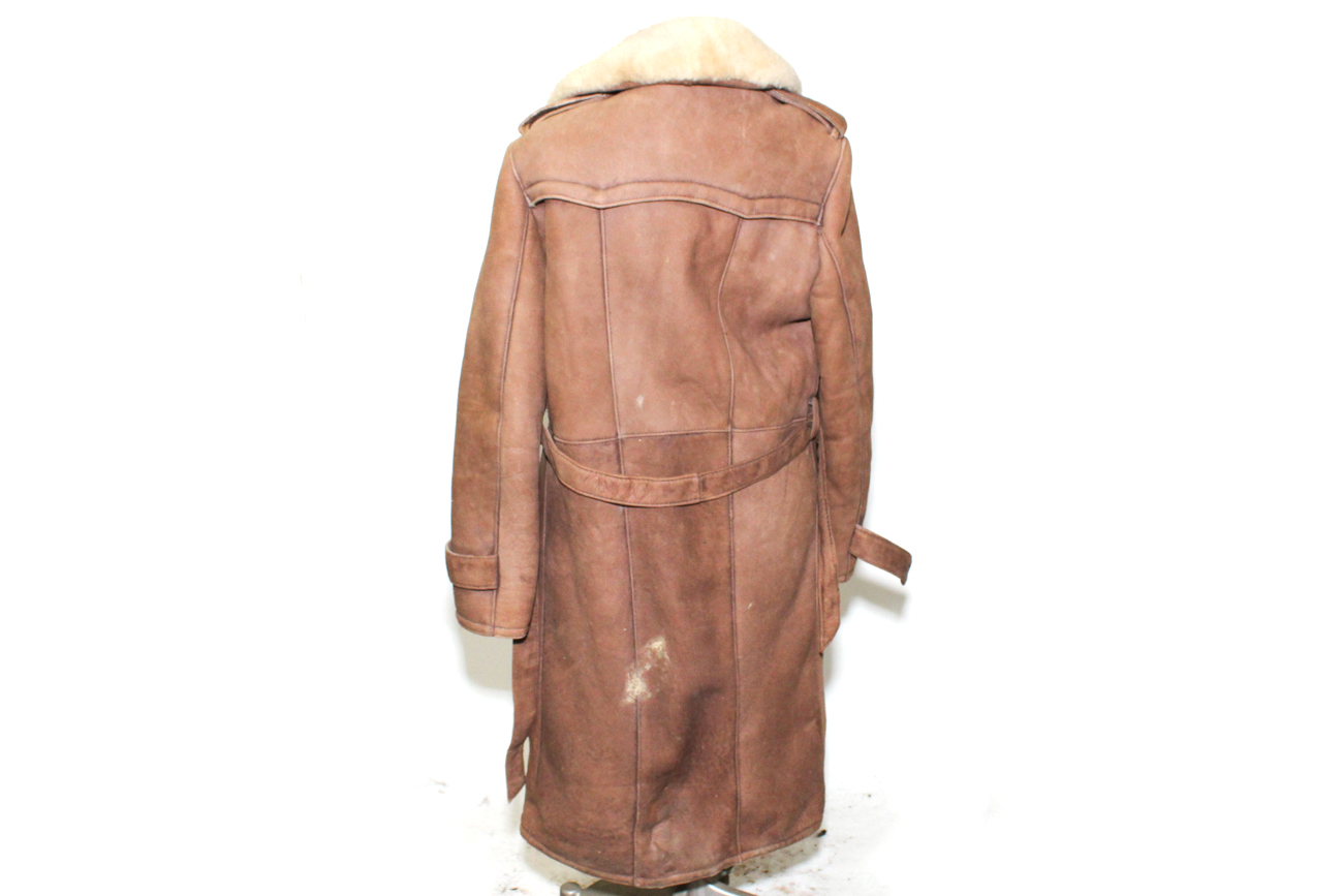 Vintage "Shearling Texas Tanning" Leather And Wool Jacket