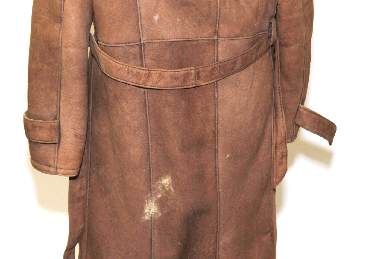 Vintage "Shearling Texas Tanning" Leather And Wool Jacket
