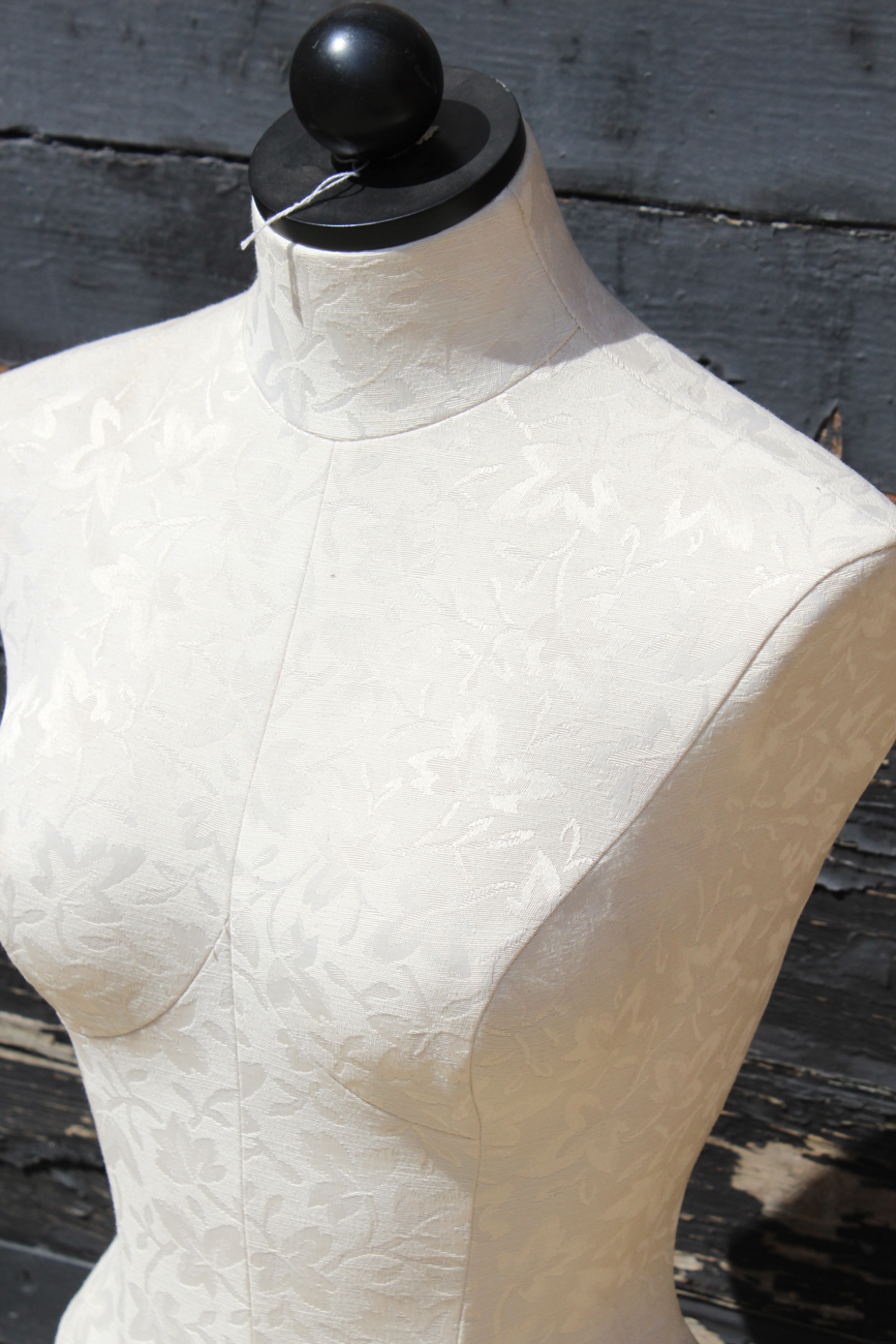 White Upholstered Dress Form
