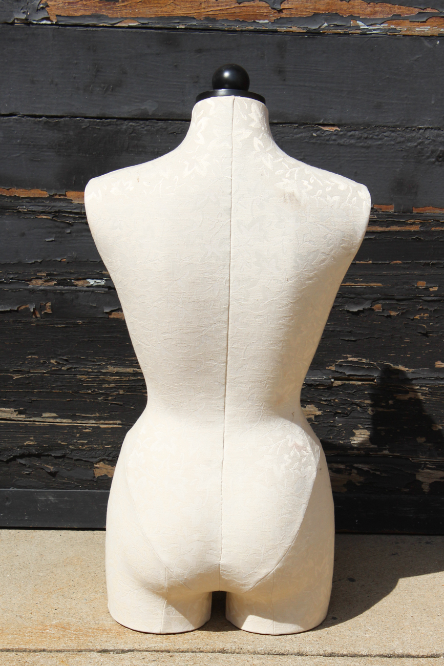 White Upholstered Dress Form
