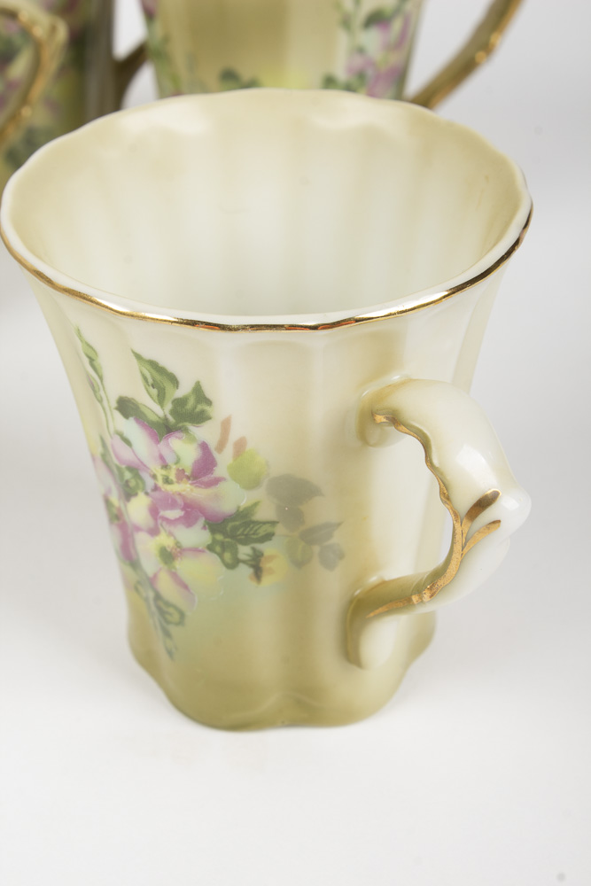 Nippon Japanese Porcelain Assembled Chocolate Set