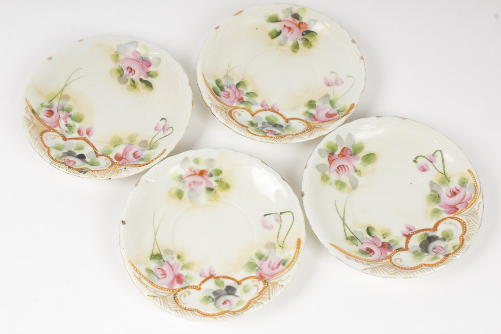 Nippon Japanese Porcelain Assembled Chocolate Set