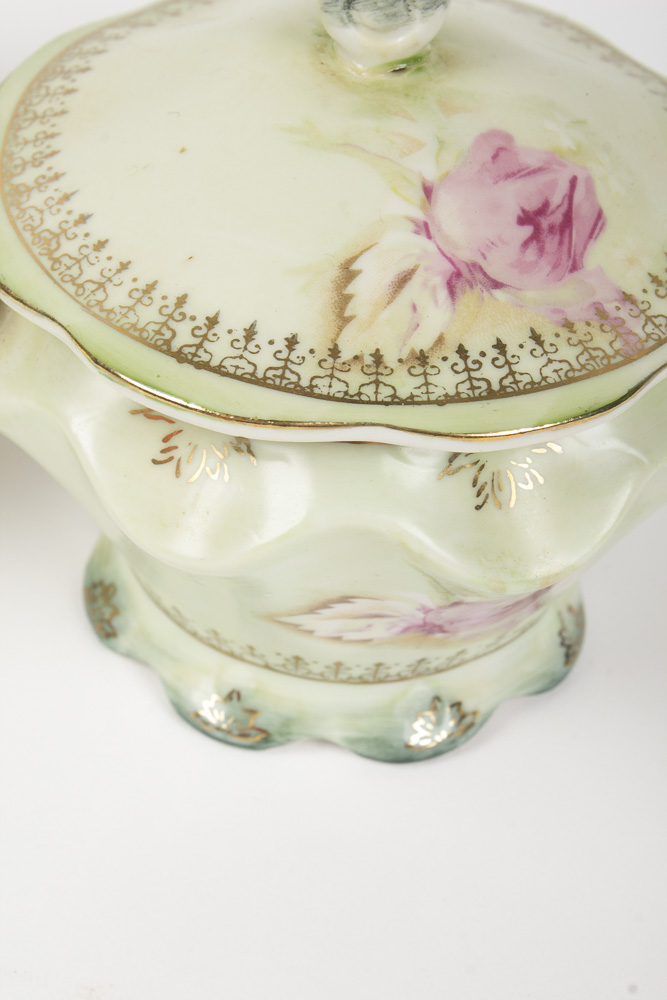 Nippon Japanese Porcelain Assembled Chocolate Set