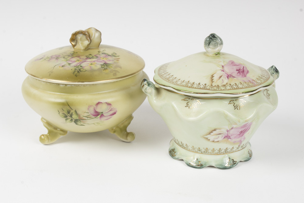 Nippon Japanese Porcelain Assembled Chocolate Set