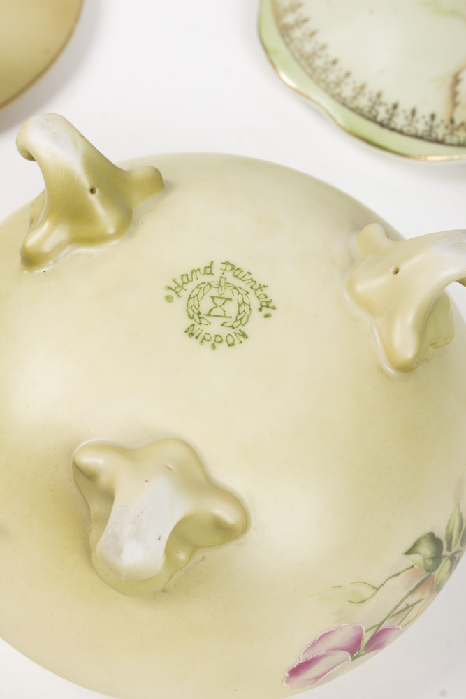 Nippon Japanese Porcelain Assembled Chocolate Set