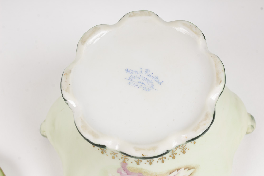 Nippon Japanese Porcelain Assembled Chocolate Set