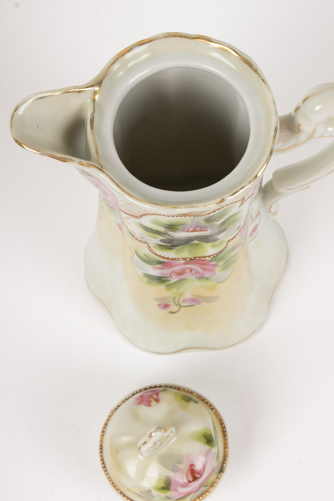 Nippon Japanese Porcelain Assembled Chocolate Set