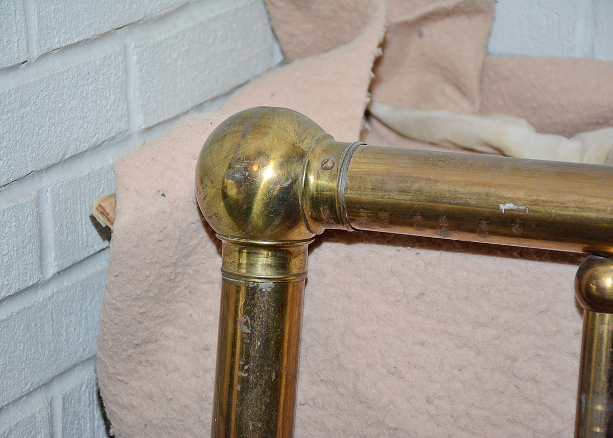 Vintage Brass Twin Headboard and Footboard