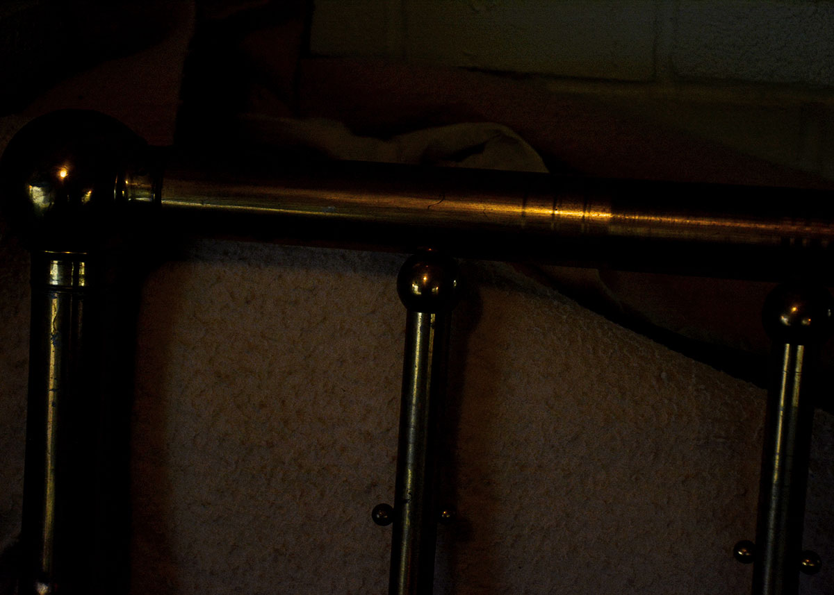 Vintage Brass Twin Headboard and Footboard