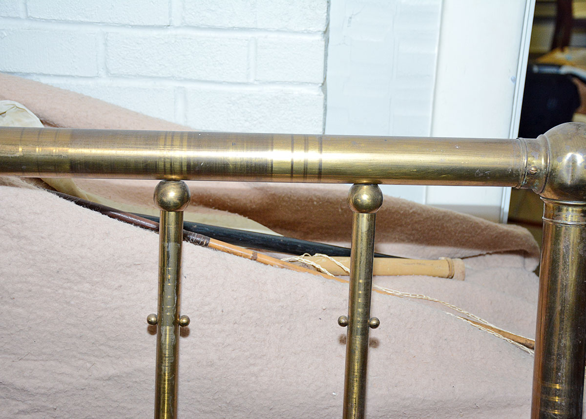 Vintage Brass Twin Headboard and Footboard